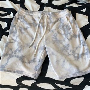 Men’s Forever 21 Bleached sweatpant shorts